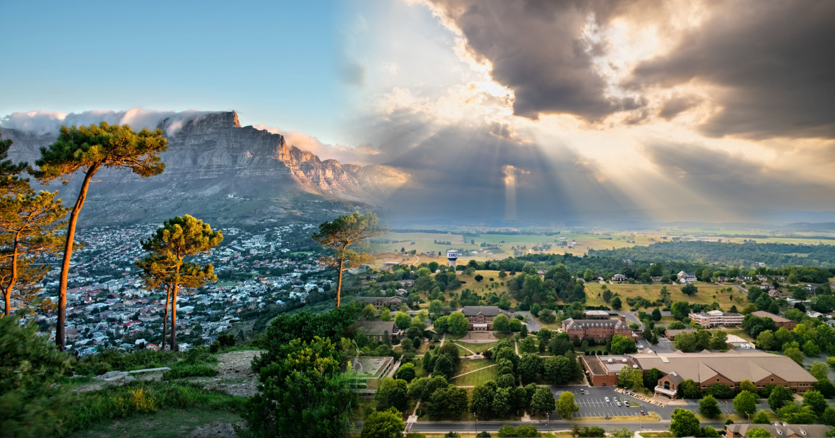 Cape Town, South Africa and Harrisonburg, Virginia — the two homes of SPI South Africa